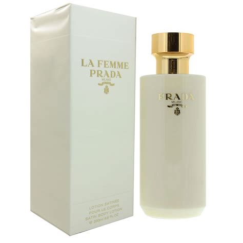 prada la femme body lotion.